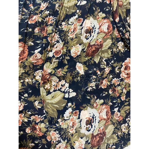 90’s Express floral pleated maxi skirt - Picture 3 of 5
